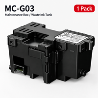 Boîte de maintenance compatible Top Man pour imprimantes GX3060/GX3070/GX3080/GX3090/GX4050/GX4070/GX4080, puce de réinitialisation du réservoir de récupération PET