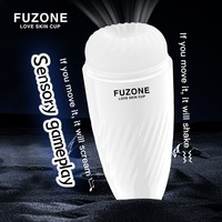 Godet de masturbation vibrant à piles, design gorge profonde, moulé, pour hommes, vente en gros