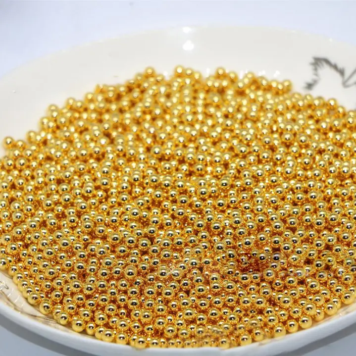 Perle en bronze, hématite, argent ou or plaqué, couleur or, 5mm, 4mm, 6mm, 8mm, ample ABS, fausses perles sans trou