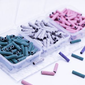 Fasce Abrasive per Unghie in Ossido di Alluminio 3mm Colore Personalizzato Grana Media 180/240/400 Rimozione Calli Lucidatura Punte per Trapano <span class=keywords><strong>Manicure</strong></span> <span class=keywords><strong>Pedicure</strong></span> - Product Image 2