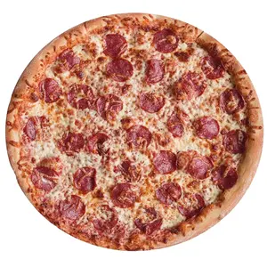 Süper yumuşak sıcak pizza flanel polar yuvarlak battaniye yetişkin ve çocuklar