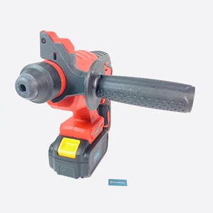 Mini marteau perforateur sans fil 20 mm au lithium, perceuse à percussion rechargeable légère, marteau rotatif de démolition rouge Z01 - Product Image 1