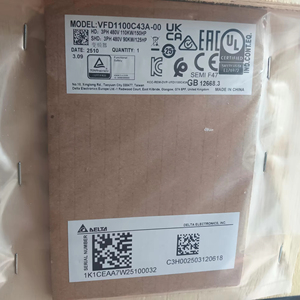 ไดรฟ์ AC รุ่นใหม่ Delta VFD1100C43A-00 ของแท้ 110kW 150HP 3 เฟส 460V C2000 VFD ตัวแปลงความถี่ ควบคุมความเร็ว มีสินค้าในสต็อก - Product Image 1