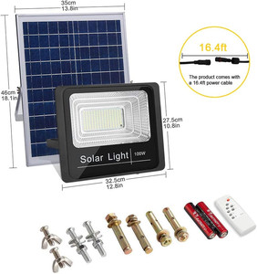Focos solares para exteriores, Panel <span class=keywords><strong>Solar</strong></span> LED, 50W, 100W, listo para enviar al <span class=keywords><strong>mejor</strong></span> precio - Product Image 3