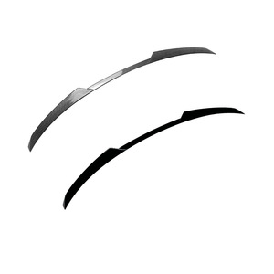 Mini Cooper Rear Spoiler Piano Black Carbon Fiber Texture ABS Trunk Wing 2014-2024 F55 Four Door - Product Image 5