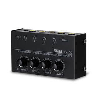Mamoe HA400 Amplificatore Audio Portatile Professionale per Studio Domestico, Mixer Stereo a 4 Canali per Cuffie, Interfaccia Ricevitore ODE/OEM - Product Image 4
