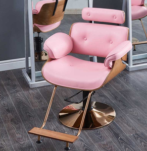 Sillón de Barbería y Peluquería Multifuncional Moderno con Base de Cuero, Silla de Corte - Product Image 3