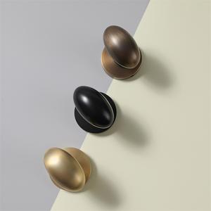 Maxery uovo <span class=keywords><strong>Vintage</strong></span> manopola porta in ottone spazzolato antico manopola porta di lusso in ottone massiccio passaggio maniglia manopole per mobili - Product Image 6