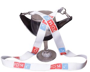 Wholesale Factory Price Wine Glass Holder Printed <b>Lanyard</b> with Custom Printing logo for Party - Product Image 1
