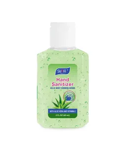 2oz יד sanitizer ג 'ל 75% אלכוהול-הורג 99.99% מחיידקים-60ml יד לשטוף ג' ל עם ויטמין E & אלוורה ללחות