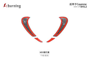 Para Porsche Cayenne 2024 2025 2026 9Y0.2, <span class=keywords><strong>Cejas</strong></span> <span class=keywords><strong>de</strong></span> Faro MSY Mejoradas <span class=keywords><strong>de</strong></span> Fibra <span class=keywords><strong>de</strong></span> Carbono Seca - Product Image 3