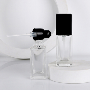 20ml 30ml Luxury Empty Refillable Square Face Lotion Pump <b>Bottle</b> Container Skincare <b>bottle</b> for Travel Cosmetic Packaging - Product Image 6