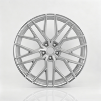Nuevas Llantas de Aleación de Aluminio Forjado de 22 Pulgadas CPD 5*120 9,5J ET 35 mm CB 72,56 mm con Recubrimiento Plateado Cepillado Personalizado, Ajuste Universal