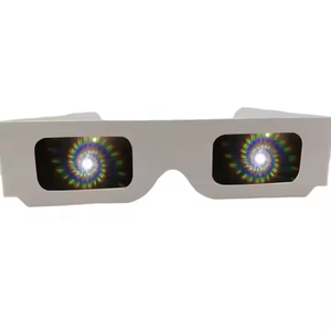 Gafas de difracción de fuegos artificiales de cartón de papel en forma de corazón de Navidad 3D para celebraciones festivas - Product Image 4