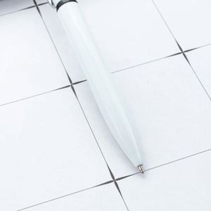 Wholesale 1.0Mm Twist-Action Business Hotel Promotional Gift White With Custom Logo Metal Ballpoint <b>Pens</b> - Product Image 3
