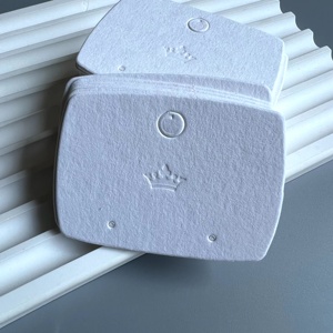 Vente de gros Cartes de collier en papier pour présentoir de bijoux Logo en relief simple personnalisé Cartes de collier pour maman - Product Image 3