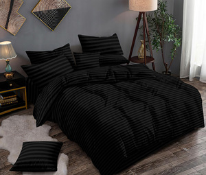 Quality Cotton Sateen Stripe Bed <strong>Linen</strong> - Ideal for Hotels and Homes - Product Image 2
