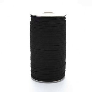 Shengwei 100% Polyester Woven Webbing Braided Stretch Elastic Band High Elastic Cord Costume Mask Sewing Shoe Bag <b>Strap</b> 6mm - Product Image 1
