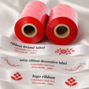 <span class=keywords><strong>Ruban</strong></span> d'impression antistatique en résine intégrale orange 60 mm x 300 m pour impression sur <span class=keywords><strong>film</strong></span> vinyle et <span class=keywords><strong>ruban</strong></span> satiné, qualité professionnelle - Product Image 2