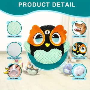 New Arrival Bird Design Pet Grinding Teeth Toy Interactive Dog Squeaky Toy Plush Dog Chew Toy