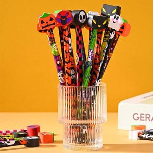Lot de 12 crayons HB de haute qualité pour enfants, mignons, à motif de dessin animé, avec gomme intégrée, pour sac d'Halloween, idéal comme cadeau - Product Image 2