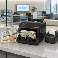 Machine à compter l'argent SH-2830, à poche unique, multi-devises, avec détection UV, MG, IR et capteur CIS pour banques, supermarchés et commerces de détail