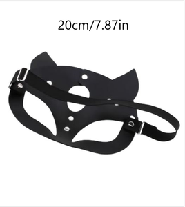 Gargantilla gótica <span class=keywords><strong>Collar</strong></span> Gargantilla de cuero PU negro <span class=keywords><strong>Collar</strong></span> para mujeres y hombres Mujeres Media cara para fiesta de Cosplay - Product Image 3