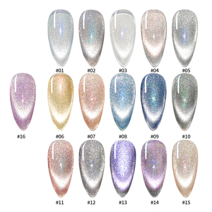 MH échantillon gratuit brillant ciel <span class=keywords><strong>étoilé</strong></span> aimant oeil de chat gel vernis à ongles en option 16 couleurs semi transparent paillettes gel vernis ensemble - Product Image 4