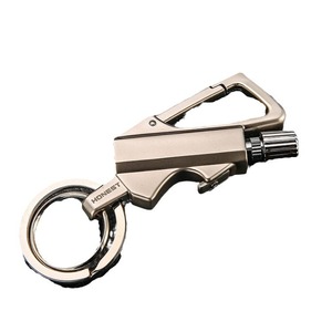 Encendedor multifuncional JOFI con llavero dorado, portátil, para uso en exteriores, abrebotellas, encendedor para camping - Product Image 5