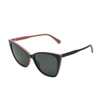 Lunettes de soleil ovales polarisées TAC en matériau écologique TR pour hommes, lunettes de soleil vintage de luxe pour femmes