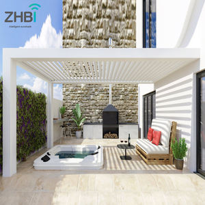 Pérgola Bioclimática Motorizada de Aluminio, Impermeable y Ecológica, para Jardín, Terraza, Balcón, con Protección Solar de Lujo - Product Image 3