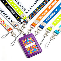 Lanière personnalisée en nylon et polyester écologique, impression par sublimation, porte-clés, cordon de cou, logo personnalisé, options de couleur