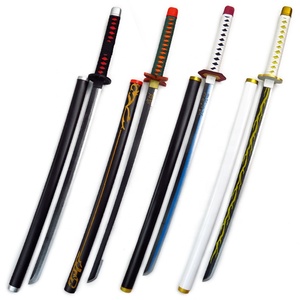 Popolare anime personalizzato economico ecologico in legno massello Anime <span class=keywords><strong>Cosplay</strong></span> <span class=keywords><strong>Demon</strong></span> <span class=keywords><strong>Slayer</strong></span>: Kimetsu No Yaiba <span class=keywords><strong>Cosplay</strong></span> Toy Sword - Product Image 1