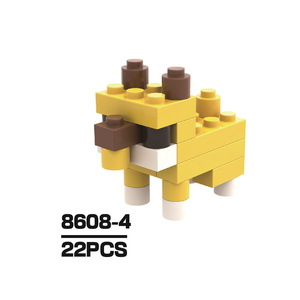 มินิบล็อกตัวต่อรูปกบ 8608-2 22 ชิ้นของเล่นเพื่อการศึกษาสำหรับเด็กอายุ 4-6 ปี DIY ประกอบโมเดล - Product Image 3