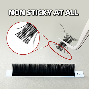 Essi Lash bán buôn nhãn hiệu riêng khối lượng lông mi mở rộng siêu mờ màu đen Cashmere lông mi khay - Product Image 4