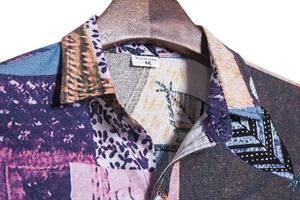 Chemise à manches courtes formelle pour homme, couleur personnalisée, été, hawaïenne, impression numérique, anti-froissement, détection des aiguilles, 220g, brodée - Product Image 3