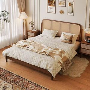 <span class=keywords><strong>Lit</strong></span> double classique en bois hautement efficace pour la décoration, avec tête de <span class=keywords><strong>lit</strong></span>, pour chambre à coucher et salon, taille Queen, mobilier de chambre - Product Image 2