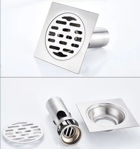 Drenaje de suelo antiolor de acero inoxidable YOTO, sellado, óxido oculto, balcón <span class=keywords><strong>Industrial</strong></span>, desagüe de suelo cuadrado, accesorios de baño - Product Image 4