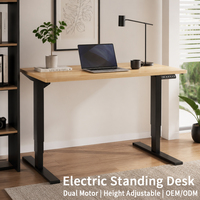 Escritorio Eléctrico de Altura Ajustable con Doble Motor, Mesa Inteligente para Trabajar de Pie o Sentado, Escritorio Elevador para Oficina en Casa, Estructura de Escritorio para Computadora
