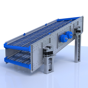 Màn hình rung khử nước để xử lý quặng nhà máy rửa cát với động cơ 3.7kW * 2 công suất cao 70-120t/h phân tán lớn - Product Image 2