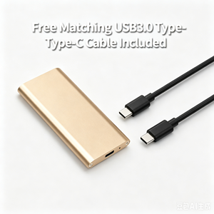 ไดรฟ์โซลิดสเตทภายนอกแบบพกพา USB3.0 Type-C โลหะ สำหรับโทรศัพท์และพีซี - Product Image 3