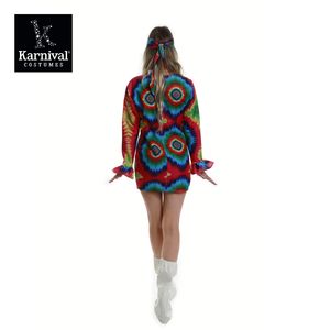 ODM, venta al por mayor, vestido de lujo de una pieza TIE DYE para mujer, diseño impreso, escenario, salón de baile, TV latina y disfraz de película para adultos - Product Image 3
