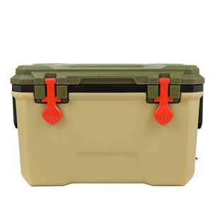 Glacière de camping/pêche d'extérieur moderne à roulettes robustes en PP et PU, étanche, avec <span class=keywords><strong>bac</strong></span> à glaçons intégré et ouvre-bouteille (16-140L) - Product Image 4