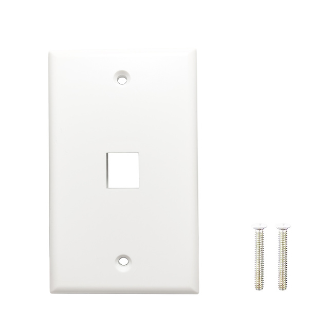 USA Type Wall Outlet Keystone Jack Socket RJ11 Face Plate Rj45 1 2 Dual Port Network Wall Faceplate