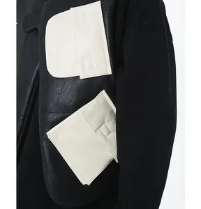 Veste en cuir à poches multiples pour homme, gilet de haute qualité, avec Logo brodé, nouvelle collection printemps 2023