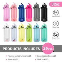 Botella de Agua de Acero Inoxidable de 32 oz, Diseño de Vacío, Funda de Goma, Capacidad de 1000 ml, Precio al por Mayor, para Viajes, Regalos Empresariales