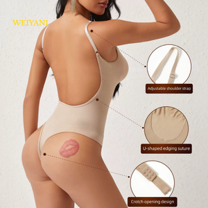 <span class=keywords><strong>Body</strong></span> sculptant post-partum grande taille S-3XL, <span class=keywords><strong>dos</strong></span> <span class=keywords><strong>nu</strong></span>, cintrant la taille, liftant les fesses, contrôle du ventre, amincissant, <span class=keywords><strong>sexy</strong></span>, string pour femmes - Product Image 4