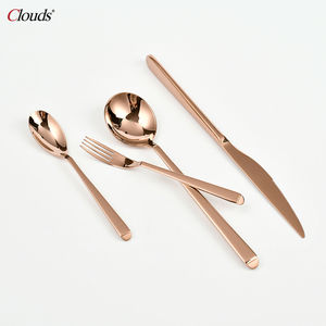 Vajilla Yindiao, Vajilla Portuguesa de Lujo, Juego de Vajilla de Acero Inoxidable Color Oro Rosa, Cubiertos Vintage para el Hogar o Bodas - Product Image 4