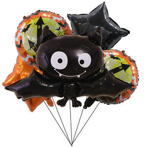 Nouveau <span class=keywords><strong>Halloween</strong></span> En Aluminium <span class=keywords><strong>Film</strong></span> Ballon Cinq Pièces Ensemble Chauve-Souris Citrouille Momie Fantôme Festival Fête <span class=keywords><strong>D</strong></span>écoration Ballon En Gros - Product Image 5
