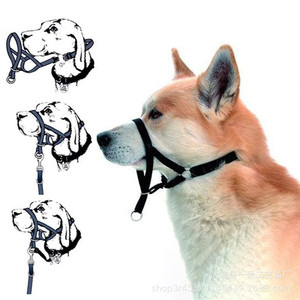 Dog Muzzle With Leash Black Soft Training Collar For Dogs Size S M L XL XXL Pet Walking Supplies Anti Bite - Product Image 4